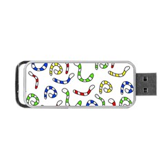 Colorful worms  Portable USB Flash (One Side)