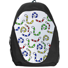 Colorful Worms  Backpack Bag by Valentinaart