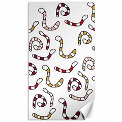 Cute Worms Canvas 40  X 72   by Valentinaart