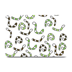 Green Worms Plate Mats by Valentinaart