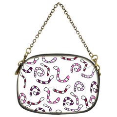 Purple Worms Chain Purses (one Side) 