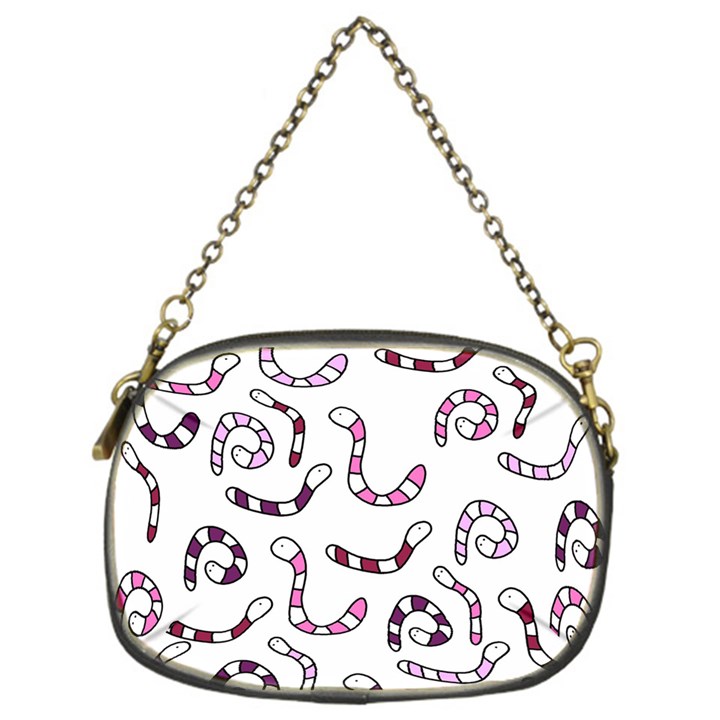 Purple worms Chain Purses (One Side) 