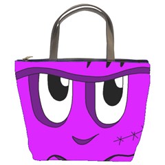 Halloween - Purple Frankenstein Bucket Bags by Valentinaart