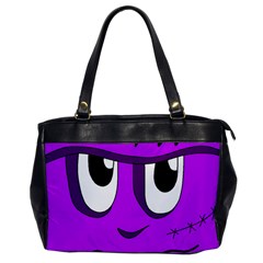 Halloween - Purple Frankenstein Office Handbags by Valentinaart