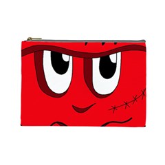 Halloween Frankenstein - Red Cosmetic Bag (large)  by Valentinaart