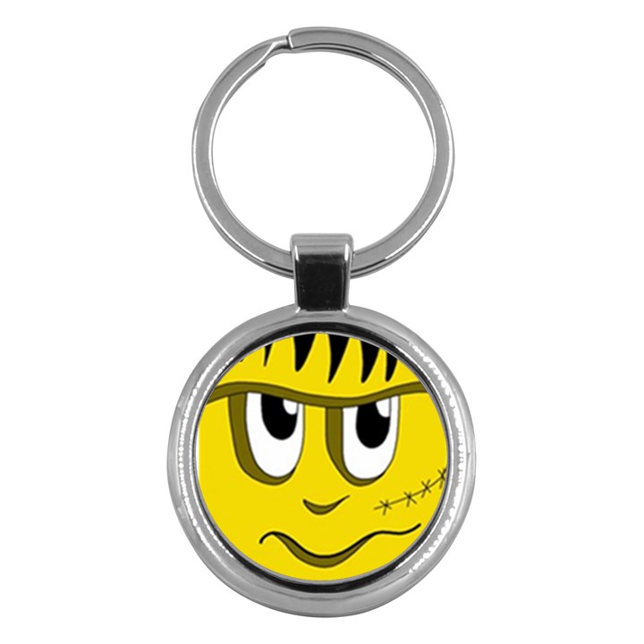 Halloween Frankenstein - yellow Key Chains (Round) 