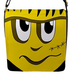 Halloween Frankenstein - Yellow Flap Messenger Bag (s)