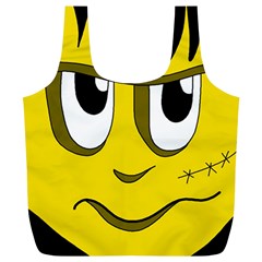 Halloween Frankenstein - Yellow Full Print Recycle Bags (l)  by Valentinaart