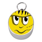 Halloween Frankenstein - yellow Mini Silver Compasses Front