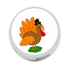 Thanksgiving Turkey - Transparent 4-port Usb Hub (two Sides) 