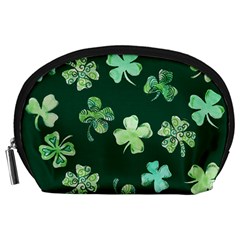 Lucky Shamrocks Accessory Pouches (large)  by BubbSnugg