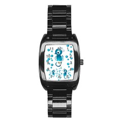 Seahorsesb Stainless Steel Barrel Watch by vanessagf