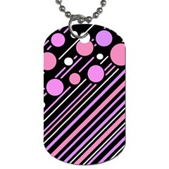 Purple Transformation Dog Tag (two Sides) by Valentinaart