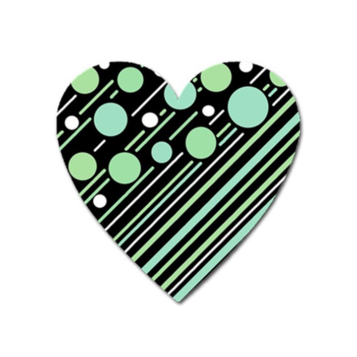 Green transformaton Heart Magnet