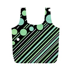 Green Transformaton Full Print Recycle Bags (m)  by Valentinaart