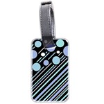 Blue transformation Luggage Tags (Two Sides) Back