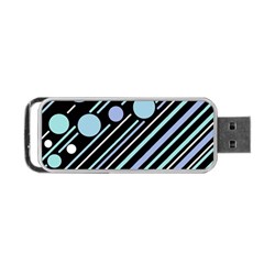 Blue Transformation Portable Usb Flash (two Sides) by Valentinaart