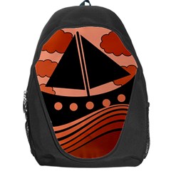 Boat - Red Backpack Bag