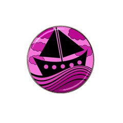 Boat - Magenta Hat Clip Ball Marker (4 Pack) by Valentinaart