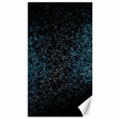Polygonal And Triangles In Blue Colors  Canvas 40  X 72  