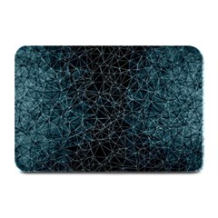 Polygonal And Triangles In Blue Colors  Plate Mats