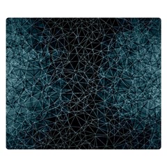 Polygonal And Triangles In Blue Colors  Double Sided Flano Blanket (small)  by vanessagf