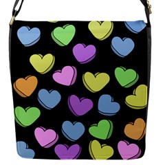 Valentine s Hearts Flap Messenger Bag (s) by BubbSnugg