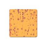 Orange decor Square Magnet Front