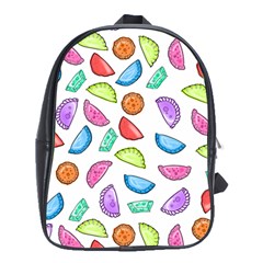 Rainbow Fabric School Bags (xl)  by zahirakelly