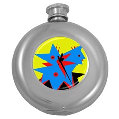 Clock Round Hip Flask (5 Oz) by Valentinaart