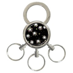 Silver Balls 3-ring Key Chains