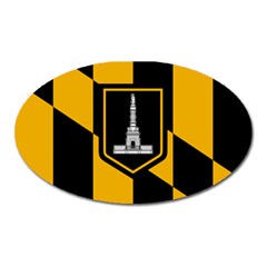 Flag Of Baltimore  Oval Magnet