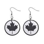 Low Visibility Roundel of the Royal Canadian Air Force Mini Button Earrings Front