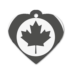 Low Visibility Roundel of the Royal Canadian Air Force Dog Tag Heart (One Side)