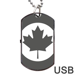 Low Visibility Roundel of the Royal Canadian Air Force Dog Tag USB Flash (Two Sides) 