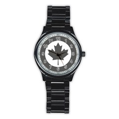 Low Visibility Roundel of the Royal Canadian Air Force Stainless Steel Round Watch