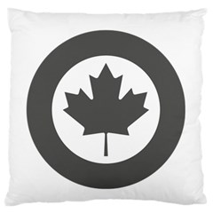 Low Visibility Roundel of the Royal Canadian Air Force Large Flano Cushion Case (Two Sides)