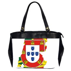 Flag Map Of Portugal Office Handbags (2 Sides)  by abbeyz71