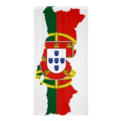 Flag Map Of Portugal Shower Curtain 36  X 72  (stall)  by abbeyz71