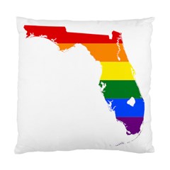 Lgbt Flag Map Of Florida Standard Cushion Case (one Side)