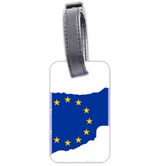 European Flag Map Of Cyprus  Luggage Tags (two Sides) by abbeyz71