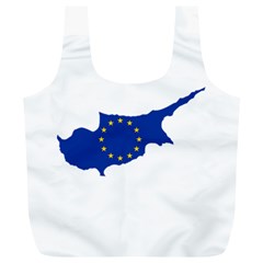 European Flag Map Of Cyprus  Full Print Recycle Bags (l)  by abbeyz71