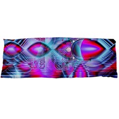 Crystal Northern Lights Palace, Abstract Ice  Body Pillow Case Dakimakura (two Sides) by DianeClancy