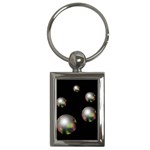 Silver pearls Key Chains (Rectangle)  Front