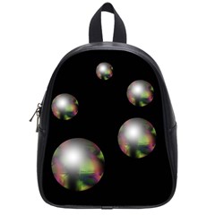 Silver Pearls School Bags (small)  by Valentinaart