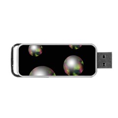 Silver Pearls Portable Usb Flash (one Side) by Valentinaart