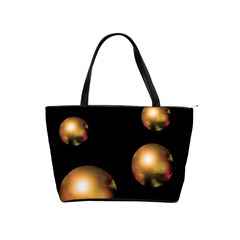 Golden Pearls Shoulder Handbags by Valentinaart