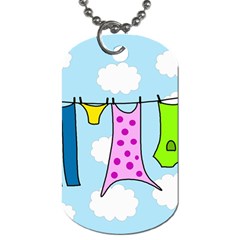 Laundry Dog Tag (two Sides) by Valentinaart