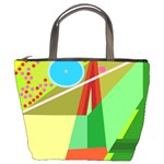 Colorful abstraction Bucket Bags Front