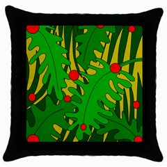 In the jungle Throw Pillow Case (Black)